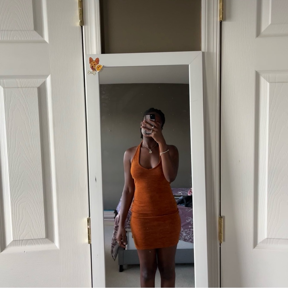 Orange summer dress
